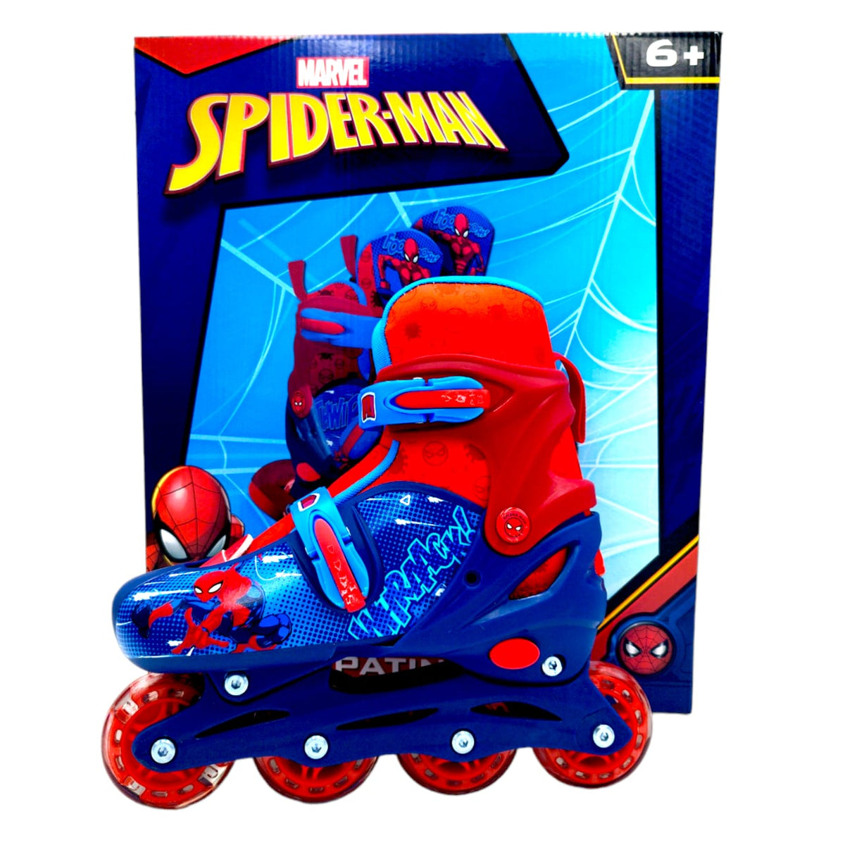 Patines Para Niños 4 Ruedas Roller Spiderman 19-21 T378433