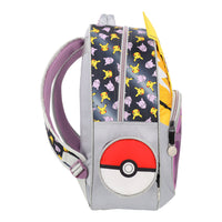 Mochila Grande Escolar Pokemon Pikachu y Mewtwo
