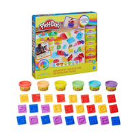 Play Doh Plastilina Moldes Letras Con 6 Masas Hasbro E8532