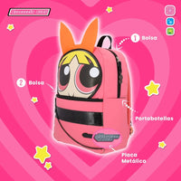 Mochila Chicas Superpoderosas Bombon Porta Laptop Yadatex