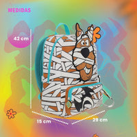 Mochila Grande Escolar Scooby Doo YADATEX SBD007-BP138A