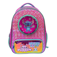 FM Mochila Grande Disney Stitch Rosa 3D