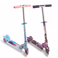 CYC Scooter Frozen Ana y Elsa Con Luz Plegable 3 Ruedas Juguete de Importacion T364125