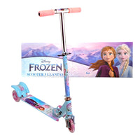 CYC Scooter Frozen Ana y Elsa Con Luz Plegable 3 Ruedas Juguete de Importacion T364125