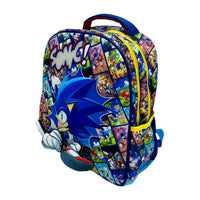 Mochila Escolar Grande Primaria Ruz Sonic Niño KULU 179437