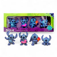 Coleccion de 4 Figuras de Stitch Juguete de Importacion DT-STI3-04S