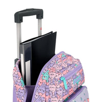 Xtrem Runpack Kit Mochila con Ruedas Lilac Cats