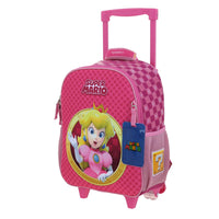 Mochila Chica Kinder Con Ruedas Chenson Mario Bros Peach MB70184-P Barb
