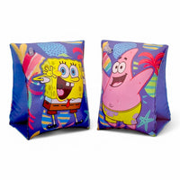 Par de Flotis Inflable Salvavidas Brazo Flotador Bob Esponja T380375 Importacion