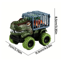 CYC Set de 2 Carro De Cabeza De Dinosaurio Juguete De Importacion SH23022806