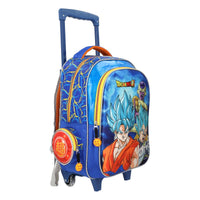 Mochila Con Ruedas Dragon Ball Sayayin Blue Yadatex