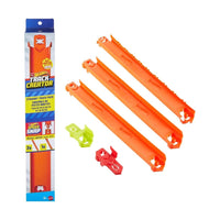 Hot Wheels Pista Recta 3 piezas, 2 adaptadores JDW41