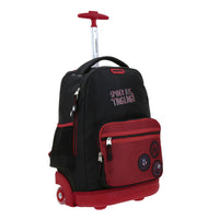 Mochila Grande Con Ruedas Y Luces Led Chenson Miles Morales Marvel MM70487-3 Mora