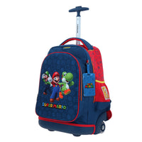 Mochila Grande Con Ruedas Y Luces Led Chenson Mario Bros Yoshi MB70378-9 Gronshi