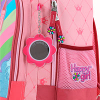 Mochila Chenson Con Ruedas Y Luces Led Para Niña Escolar Primaria Happy Girl Cast HG66495-P