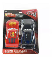 Paquete 2 Carro Friccion Cars Rayo Y Jackson Juguete Importacion T363453