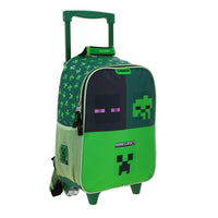Mochila Mediana Chenson Ruedas Preescolar Kinder Minecraft Const MC66049-G