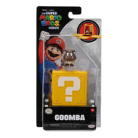 6 Figuras con Bloque 3cm Mario Bros Jakks