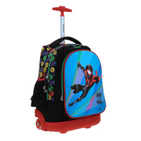 Mochila Grande Con Ruedas Y Luces Led Chenson Miles Morales Marvel Feiquer MM70322-3