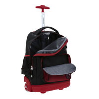Mochila Grande Con Ruedas Y Luces Led Chenson Miles Morales Marvel MM70487-3 Mora