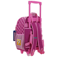 Mochila Chica Kinder Con Ruedas Chenson Mario Bros Peach MB70184-P Barb