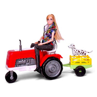 CYC Muñeca Granjera con Tractor Juguete Importacion