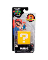 6 Figuras con Bloque 3cm Mario Bros Jakks