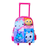 FM Mochila Ruedas Chica kinder Preescolar La Casa de Gabby Book GB204K35WH