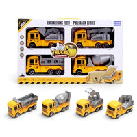 CYC Set 4 Camiones Construccion Juguete Importación