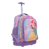 Mochila Chenson Con Ruedas Y Luces Led Disney Princesas Escolar Primaria PR70559-V Princs