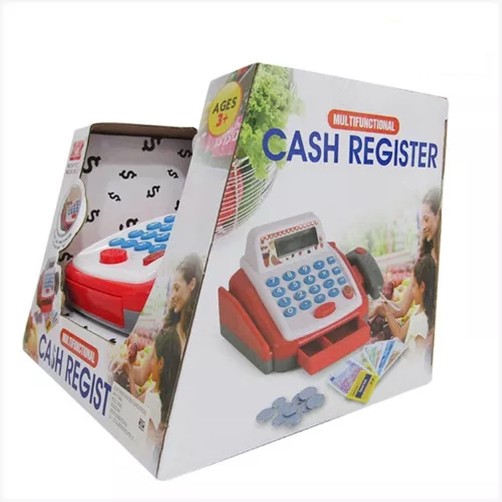 howa Caja registradora de juguete con calculadora 