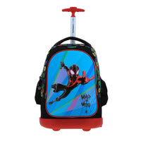 Mochila Grande Con Ruedas Y Luces Led Chenson Miles Morales Marvel Feiquer MM70322-3