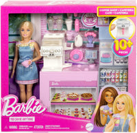 Barbie Muñeca En La Cafetería con Accesorios Mattel HXN94