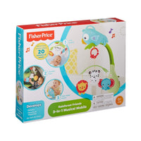 Fisher Price Movil Musical 3 en 1 Amigos de la Naturaleza CHR11 Mattel