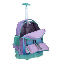 Mochila Chenson Con Ruedas Y Luces Led Disney Princesas Ariel Escolar Primaria PR70270-V Deeper