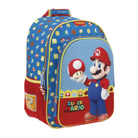 Set Mochila Chenson Mario Bros Escolar Mush MB66259-9_set