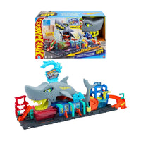 Hot Wheels Lavado de Autos Mega Tiburón Vehiculo Color Reveal