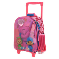 Mochila Con Ruedas Chica Chenson Preescolar Kinder Pocoyo Elina PY66096-P