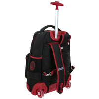 Mochila Grande Con Ruedas Y Luces Led Chenson Miles Morales Marvel MM70487-3 Mora