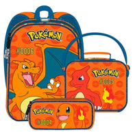 Set Mochila Lonchera y Lapicera Charizard Pokemon