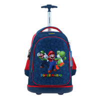 Mochila Grande Con Ruedas Y Luces Led Chenson Mario Bros Yoshi MB70378-9 Gronshi