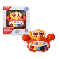 CYC Piano Cangrejo Para bebe con Luz y Sonido Didactico Juguete de Importación HE0535