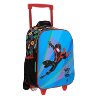 Mochila Chica Kinder Con Ruedas Chenson Miles Morales Marvel Feiquer MM70323-3