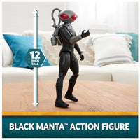 Figura Aquaman Black Manta Heroe Dc Super Spin Master 30cm 6065753 Liga Justicia