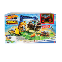Pista Hot Wheels Monster Trucks Smashers Lanzador HTP18