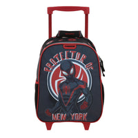 Mochila Chica Kinder Preescolar Con Ruedas Chenson Miles Morales Marvel ROCT MM70868-3