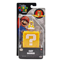 6 Figuras con Bloque 3cm Mario Bros Jakks