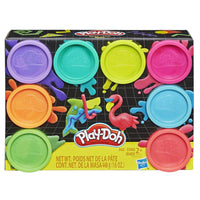 Play Doh Set de 8 Latas Neon Hasbro E5044
