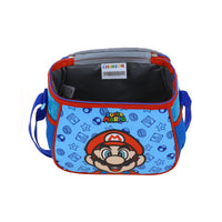 Kit Chenson Flep Mario Bros Mochila Chica Lonchera Lapicera