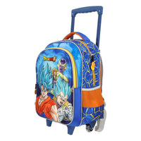 Mochila Con Ruedas Dragon Ball Sayayin Blue Yadatex